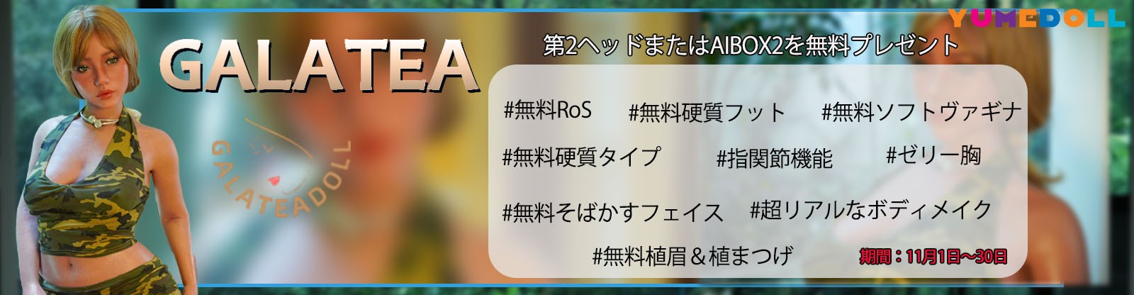 Galateadoll11月キャンペーン